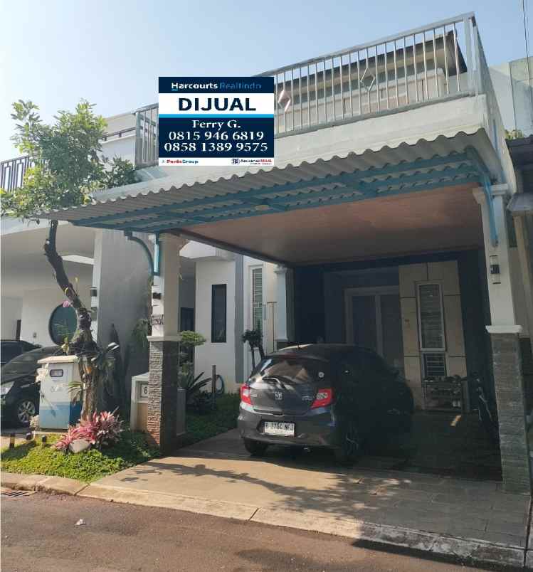 rumah siap huni dijual di perumahan alam sutera