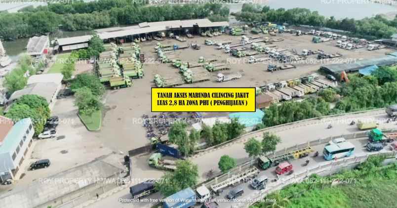 tanah jl akses marunda