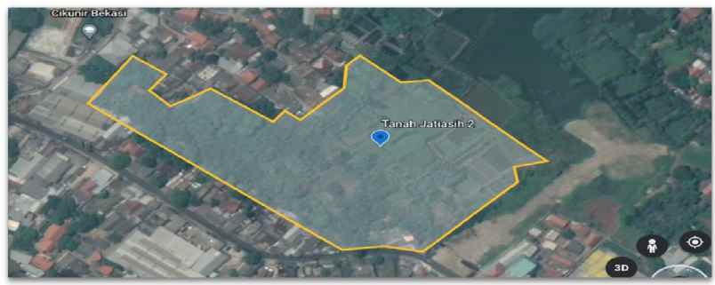 tanah jl cikunir raya jatiasih