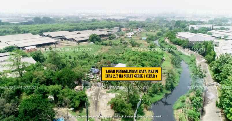 tanah jl raya penggilingan