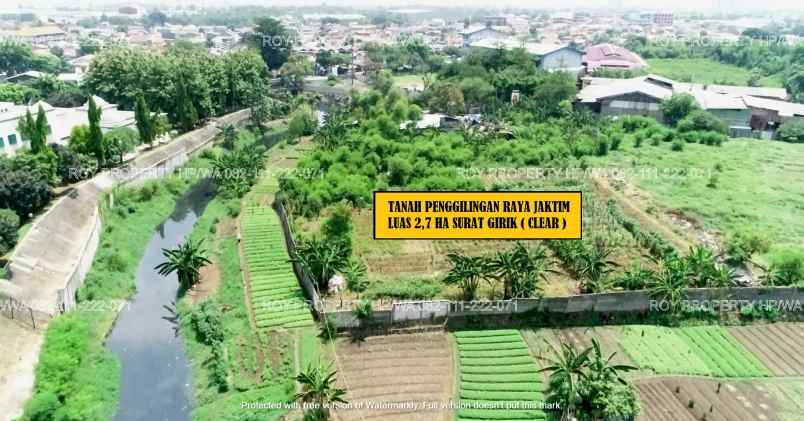 tanah jl raya penggilingan