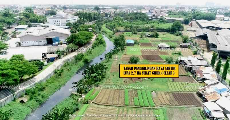 tanah jl raya penggilingan