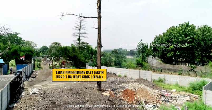 tanah jl raya penggilingan