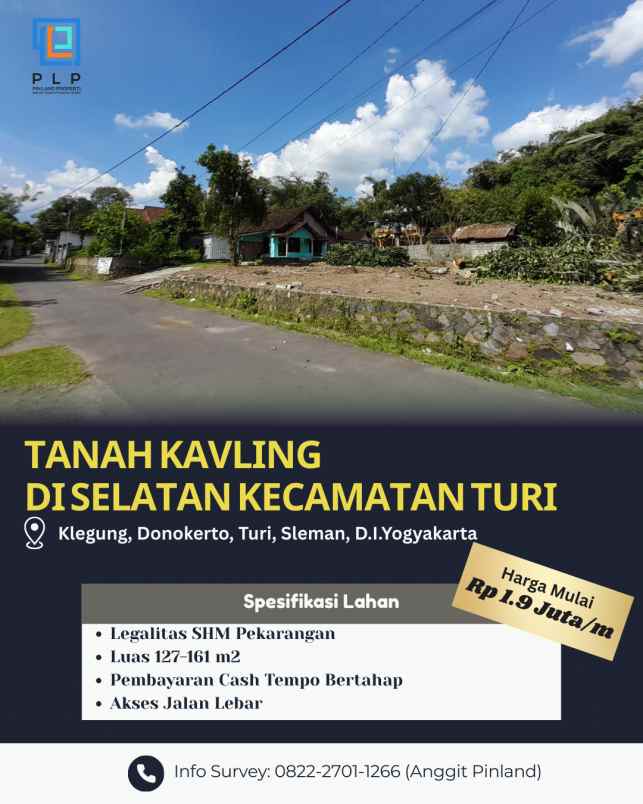 tanah kavling strategis di turi sleman
