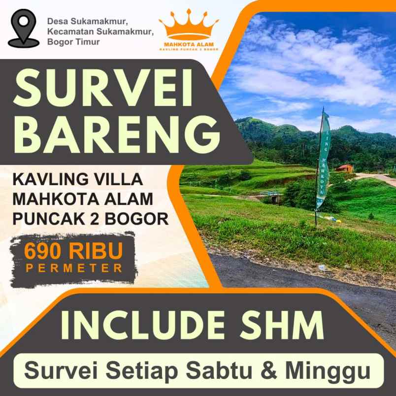 tanah murah kavling mahkota alam di bogor