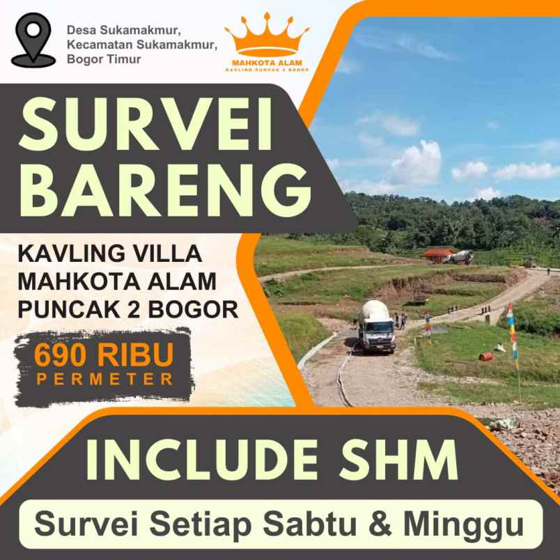 tanah murah kavling mahkota alam di bogor