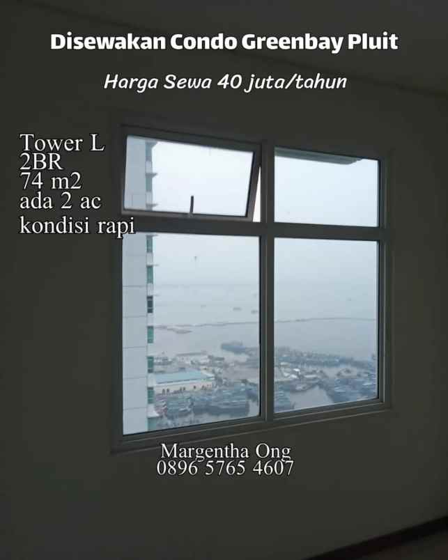 condo greenbay pluit tower l kondisi rapi