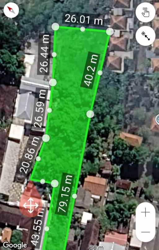 dijual 18 75 are jl turi utama kesiman denpasar