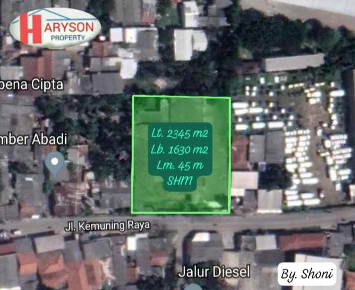 dijual disewakan gudang 2348 n2 rawalumbu bekasi