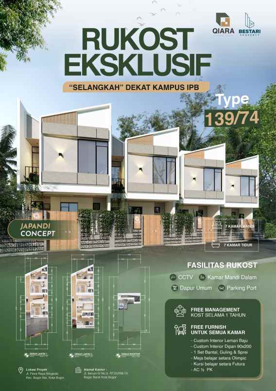 dijual kost dramaga bogor