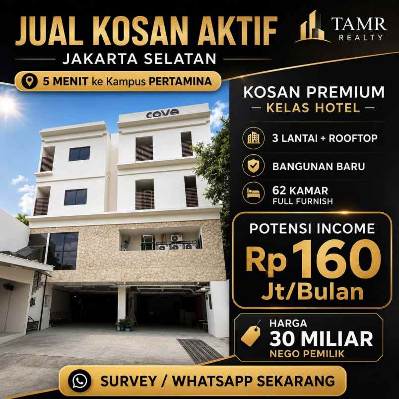 dijual kost grogol selatan kec