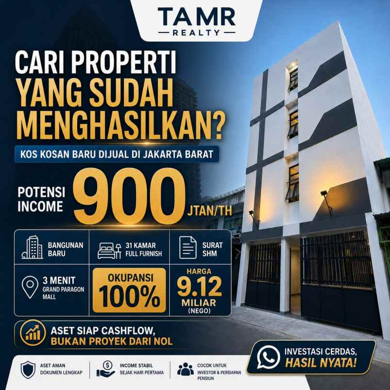 dijual kost keagungan kota jakarta