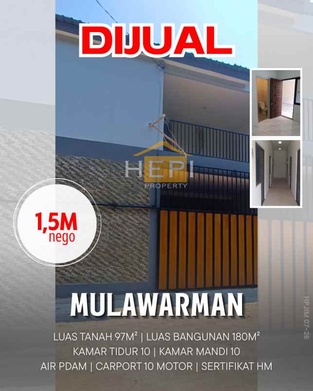 dijual kost mulawarman