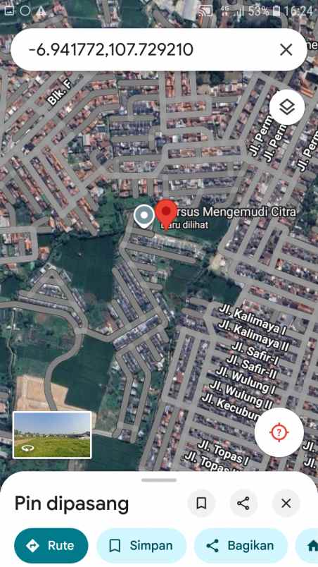 dijual murah tanah shm dekat kampus upi cibiru bandung