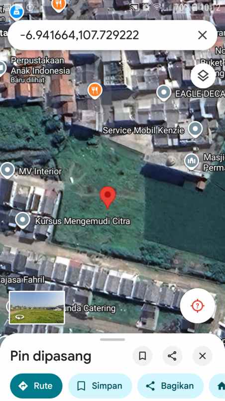 dijual murah tanah shm dekat kampus upi cibiru bandung