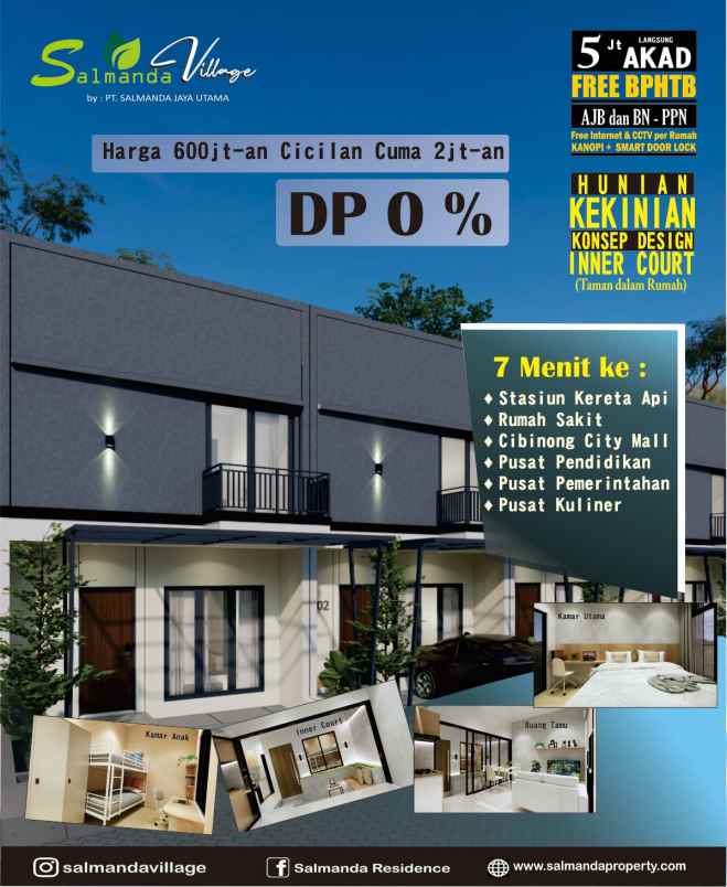dijual rumah bojonggede kecamatan