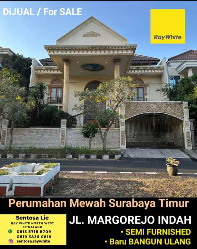 dijual rumah jalan margorejo indah