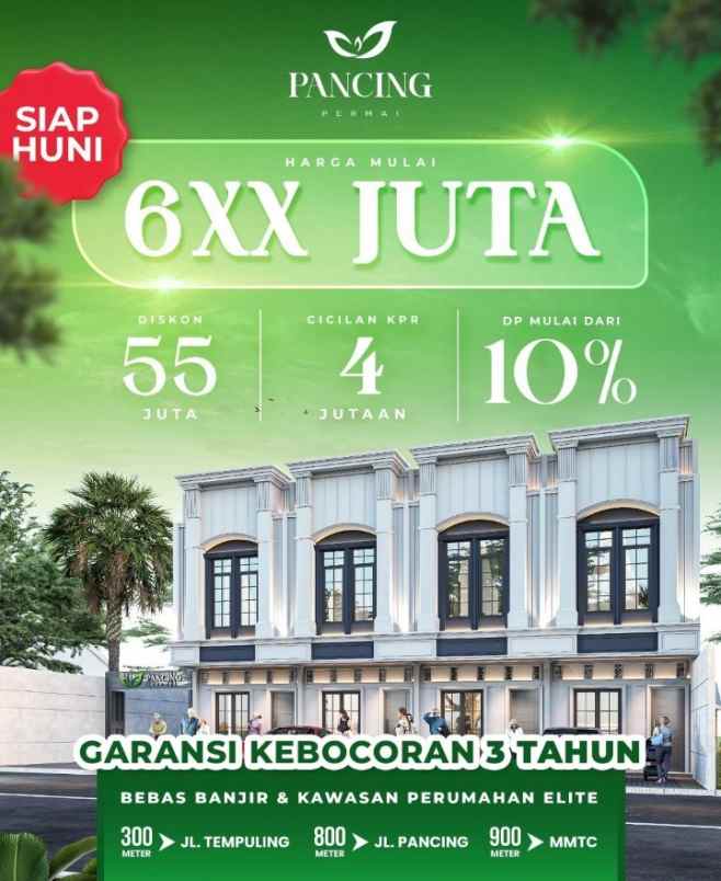 dijual rumah jalan taut tempuling