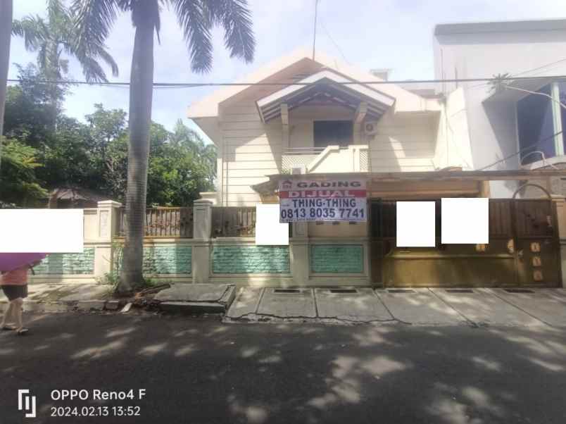 dijual rumah janur elok kelapa gading