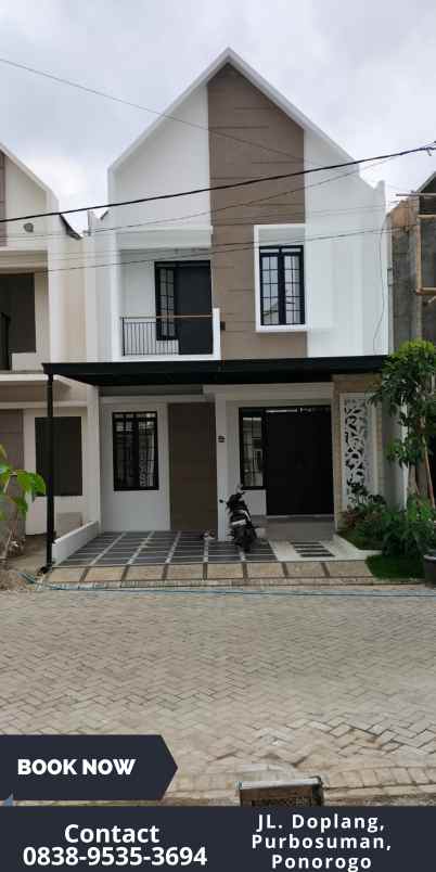 dijual rumah jl doplang purbosuman ponorogo