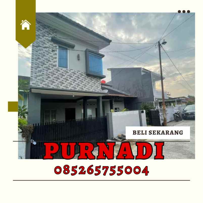 dijual rumah jl rawa indah arifin ahmad