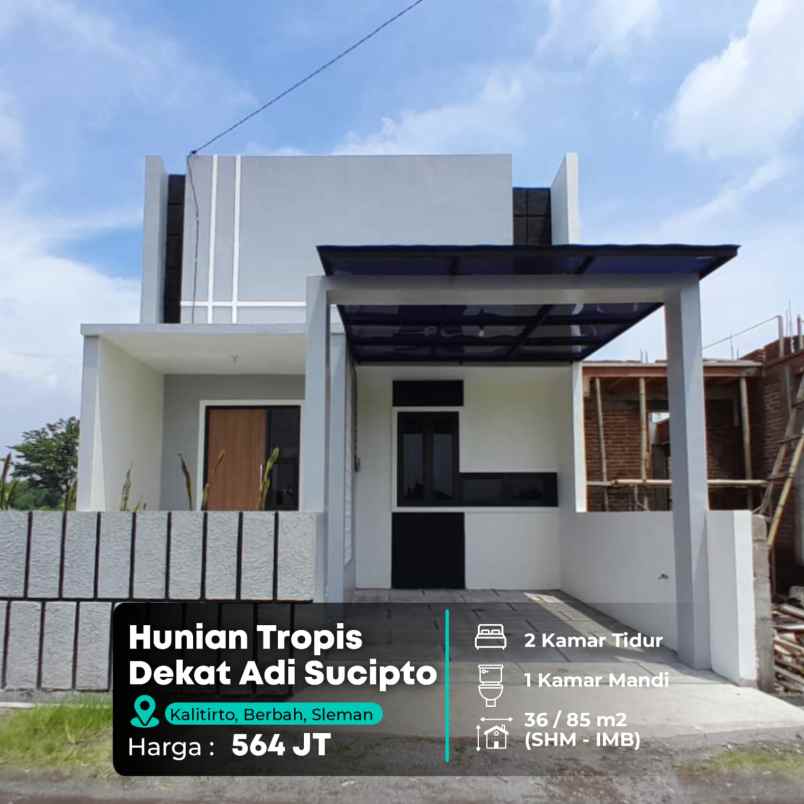 dijual rumah kalitirto berbah sleman