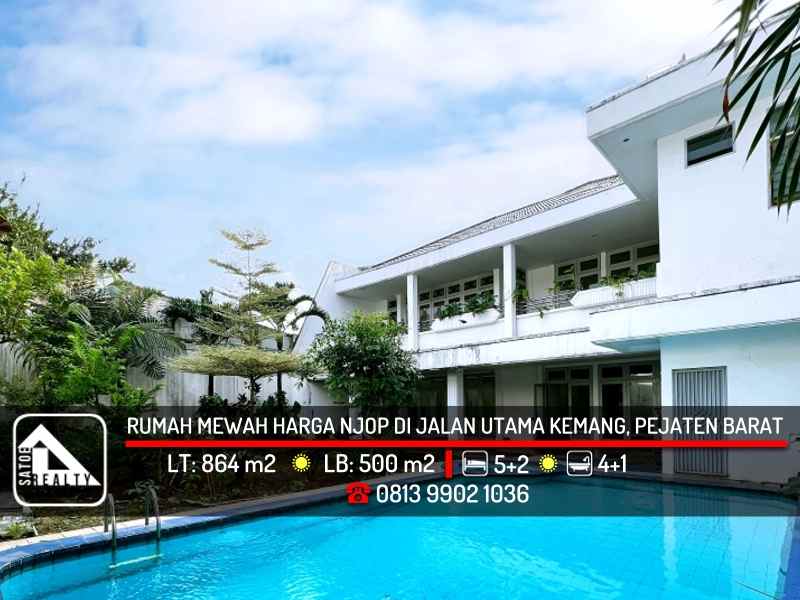 dijual rumah kemang pejaten barat pasar