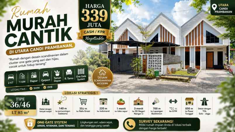 dijual rumah perumahan karta kirana
