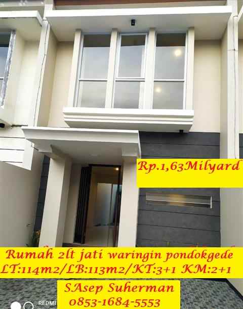 dijual rumah pondokgede bekasi jawa barat