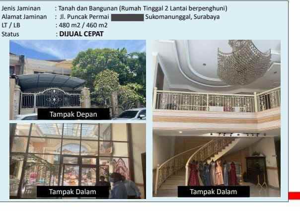 dijual rumah puncak permai