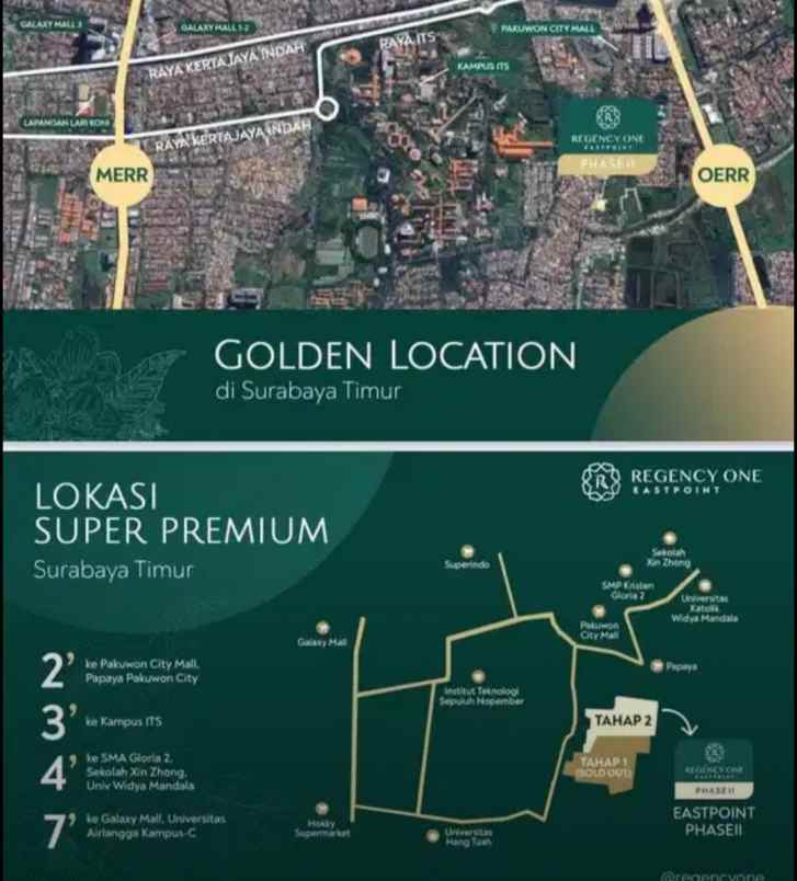 dijual rumah regency one eastpoint