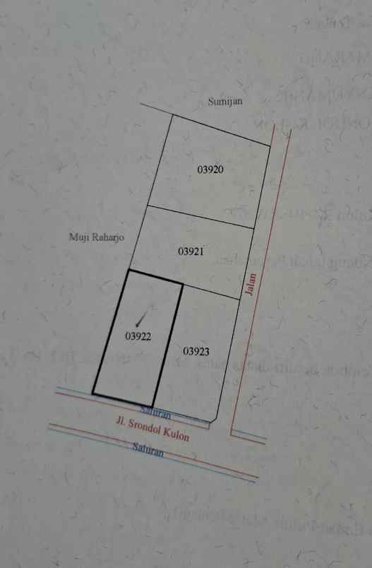dijual rumah srondol kulon