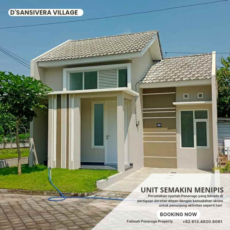 dijual rumah syariah minimalis di ponorogo