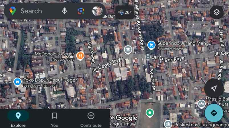 dijual tanah jalan raya ceger