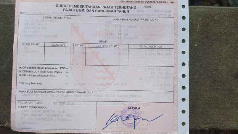 dijual tanah jl cibiru indah