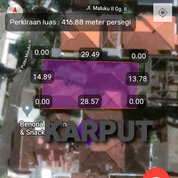 dijual tanah jl diponegoro