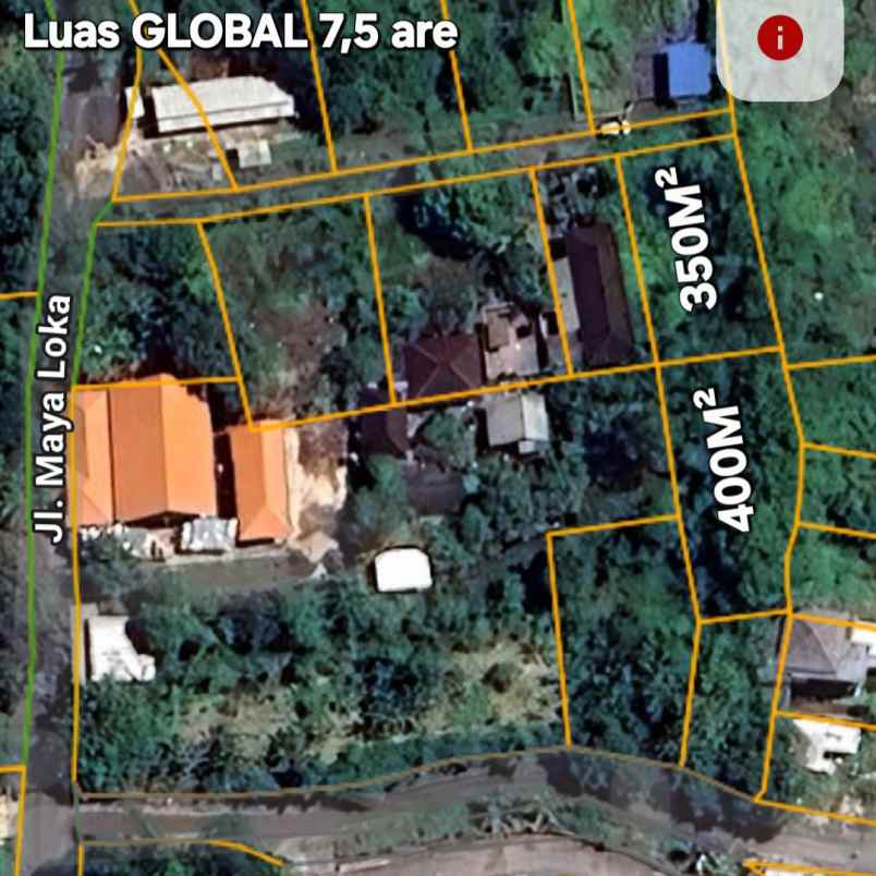 dijual tanah jl palapa poltek