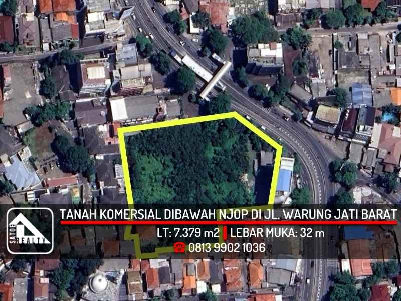 dijual tanah jl warung jati barat