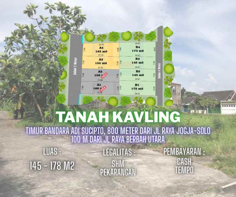 dijual tanah serut jagalan tegaltirto