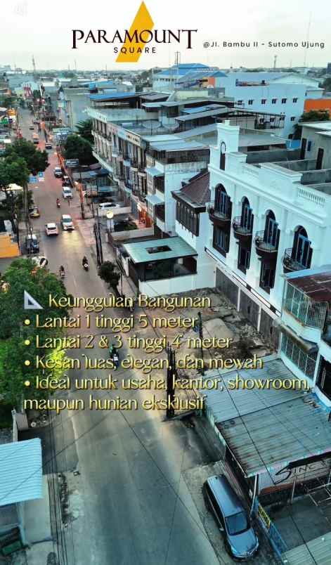 dijual villa jl bambu 2 sutomo ujung