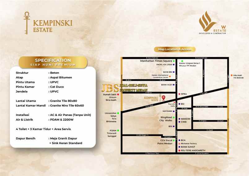 dijual villa kempinski estate jalan