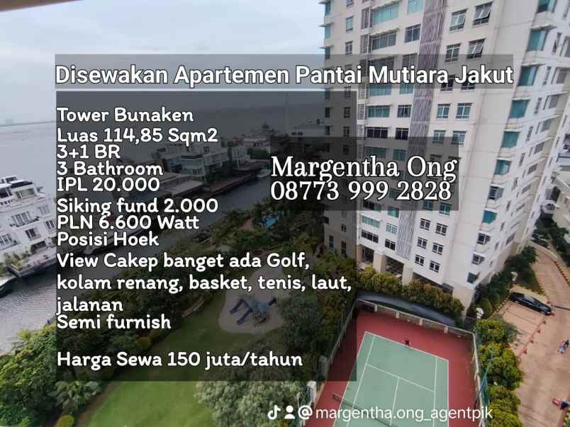 disewakan apartemen pantai mutiara pluit