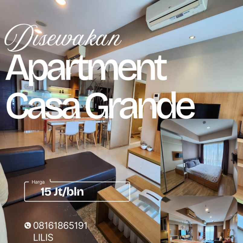 disewakan rumah apartmen casa grande