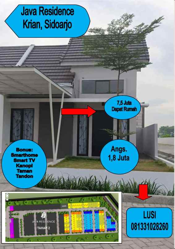 java residence nup 7 5 juta krian