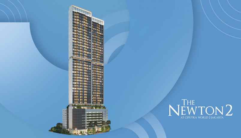 jual newton 2 type studio 1br dan 2br