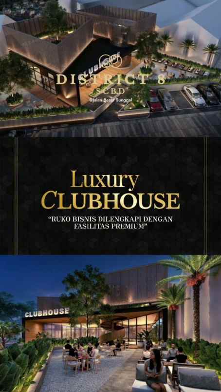 jual ruko bisnis komplek district 8 scbd sunggal