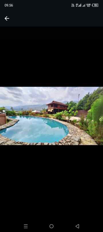 jual villa kayu puncak cisarua