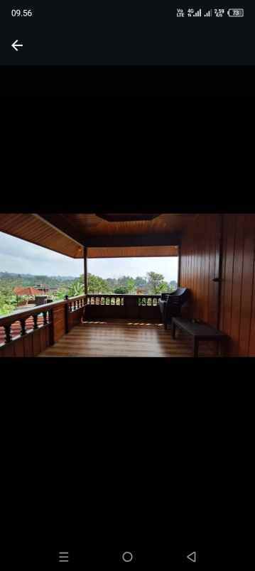 jual villa kayu puncak cisarua