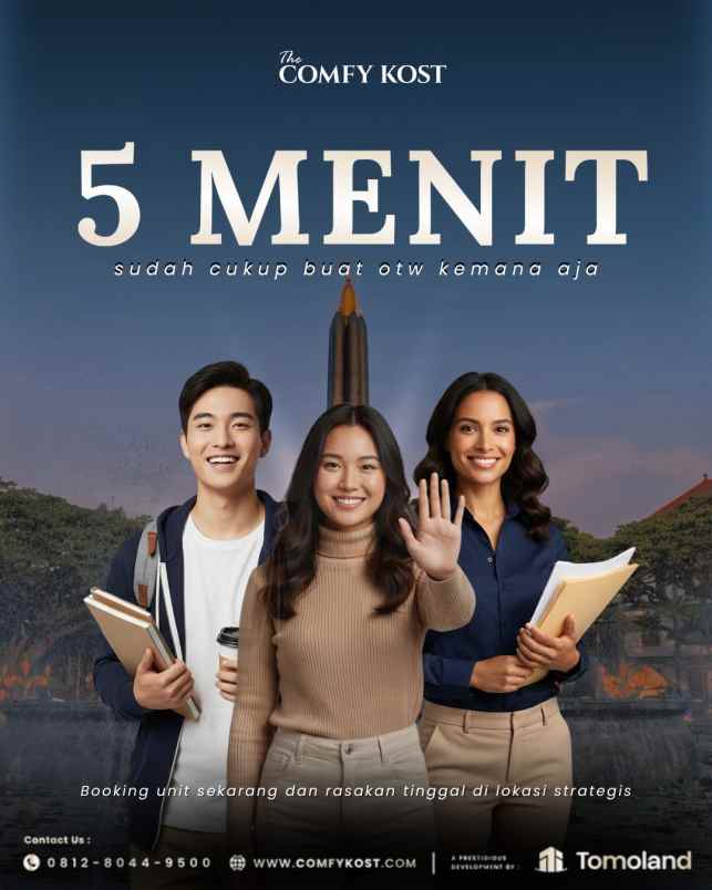 kost premium 8 kamar dekat kampus ub siap operasional