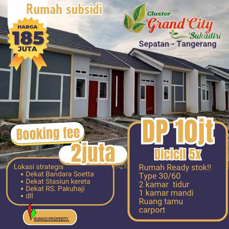 perumahan subsidi angsuran 1jutaan sampe lunas